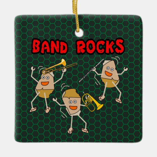 Band Rocks Keramikornament (Vorderseite)