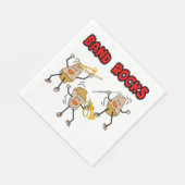 Band Rocks Serviette (Ecke)
