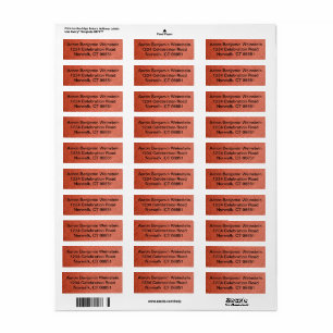 Band-Rücksendeadresse-Aufkleber