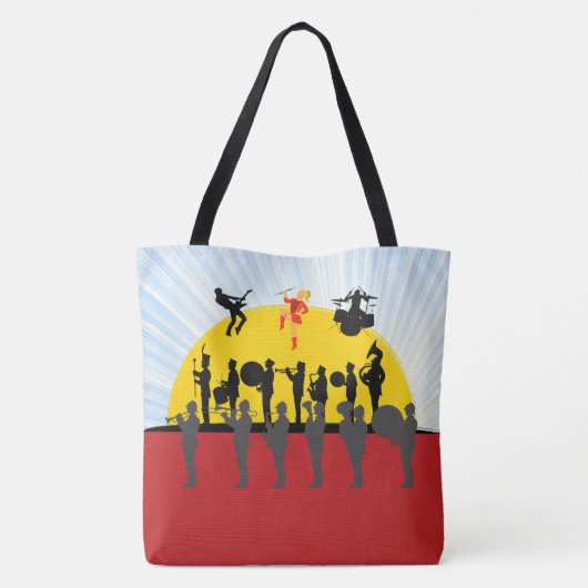 BAND - Sehen Sie zurück. GROSSE Tote Bag Tasche (Rückseite)
