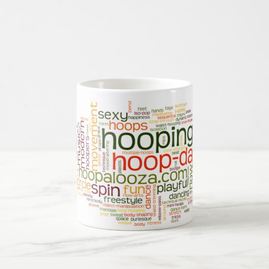 Band-Tanz-Wort-Mischungs-Tasse Kaffeetasse (Mittel)