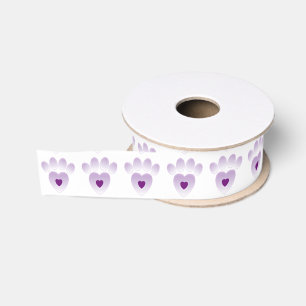 Band - Tatzen-Druck Ripsband