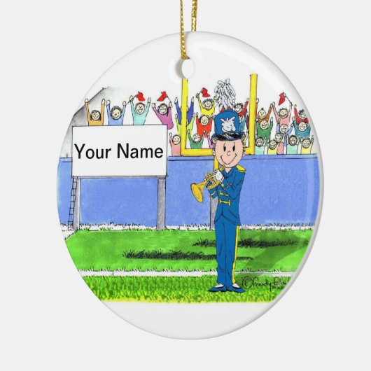 Band, Trumpet, männlich Keramikornament (Links)