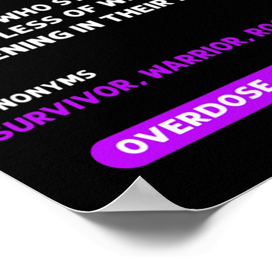 Band. Überdosierung Bewusstsein 3 Poster (Ecke)