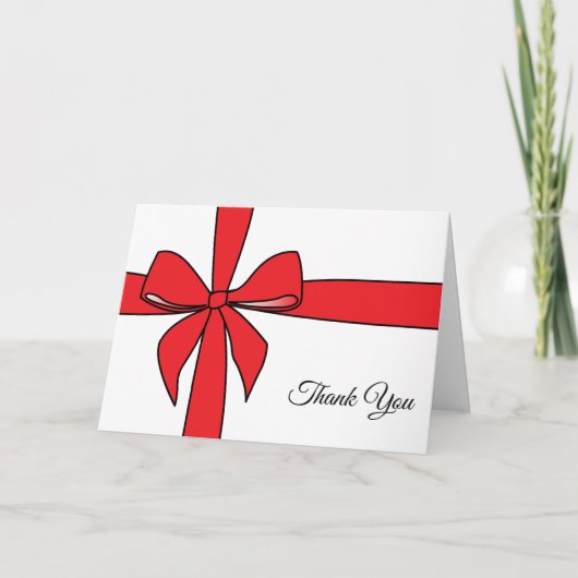 Band umwickelt danke karte (Vorderseite)