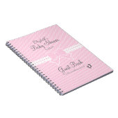 Band-und Bogen-Baby Duschen-Gast-Buch Notizblock (Rechte Seite)