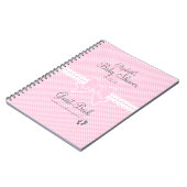 Band-und Bogen-Baby Duschen-Gast-Buch Notizblock (Linke Seite)