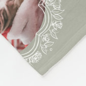 Band und Botanische Rahmen 5 Foto Olivenöl Weihnac Fleecedecke (Ecke)