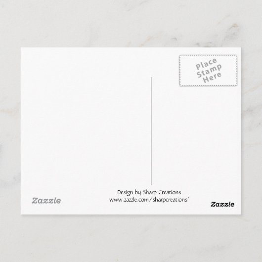 Band und Herz Postkarte (Rückseite)