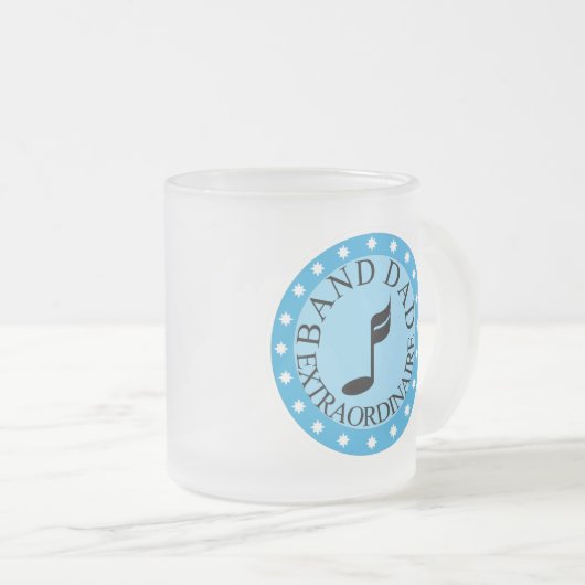 Band-Vater-Geschenk Mattglastasse (VorderseiteRechts)