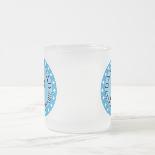 Band-Vater-Geschenk Mattglastasse (Mittel)