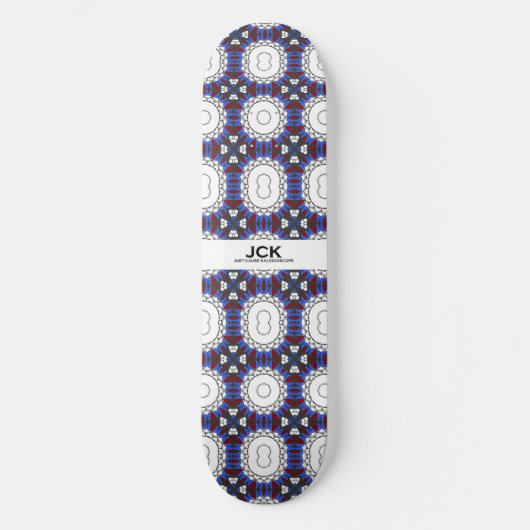 Band vier Kaleidoskop Art neun Skateboard (Vorderseite)