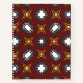 Band vier Kaleidoskop Art One Notizblock (Vorderseite)