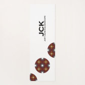 Band vier Kaleidoskop Art One Yogamatte (Rückseite)