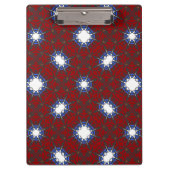 Band vier Kaleidoskop Art Sieben Klemmbrett (Vorderseite)