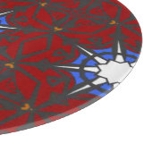 Band vier Kaleidoskop Art Sieben Schneidebrett (Ecke)