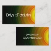 Band Vocalist Rock Singer Performer Music Visitenkarte (Vorne/Hinten)