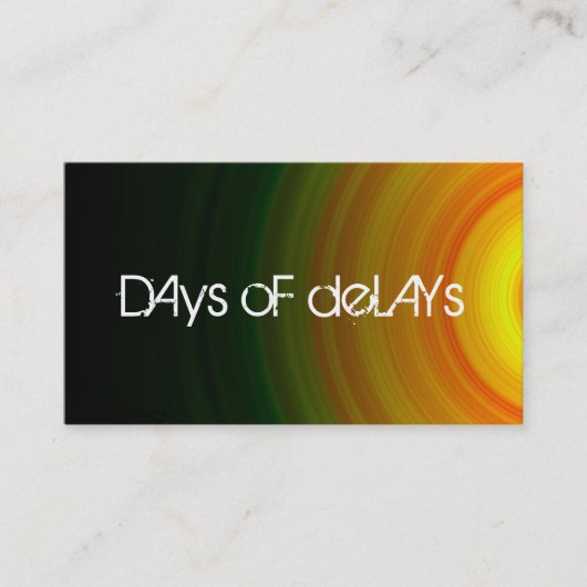 Band Vocalist Rock Singer Performer Music Visitenkarte (Vorderseite)