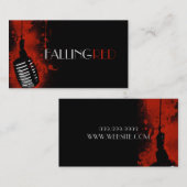 Band Vocalist Rock Singer Performer Music Visitenkarte (Vorne/Hinten)