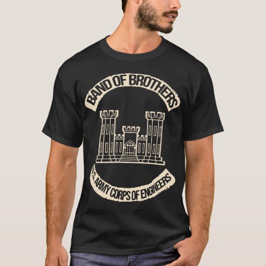 Band von Bruder-US-Ingenieurkorps der Armee T-Shirt (Vorderseite)