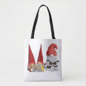 Band von Gnomen auf einer Tasche (Vorderseite)