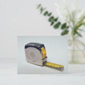 Band zum Messen von Objekten Postkarte (Stehend Vorderseite)
