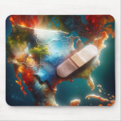 Bandage auf einer US-Karte Mousepad (Vorne)