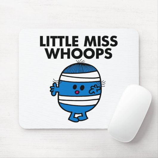 Bandaged Little Miss Whoops Mousepad (Mit Mouse)
