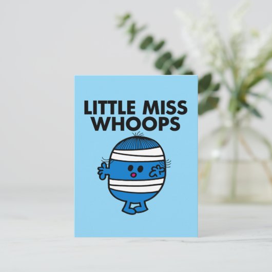 Bandaged Little Miss Whoops Postkarte (Stehend Vorderseite)