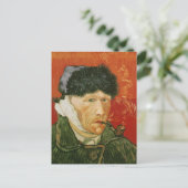 Bandagiertes Ohr und Rohr, Vincent van Gogh Postkarte (Stehend Vorderseite)
