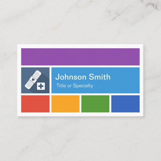 Bandaid Bandage - kreativer moderner Metrostil Visitenkarte (Vorderseite)