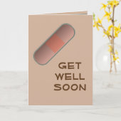 Bandaid Get Well bald Karte (Gelbe Blume)