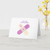 Bandaid Karte (Gelbe Blume)