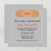 Bandaid Nursing School Abschluss Einladung (Vorne/Hinten)