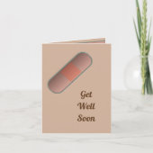 Bandaid wird bald gut anpassbarer Text Karte (Vorderseite)