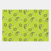 Bandana Blue Green Mod Adventure Boys Fun Geschenkpapier Set (Vorderseite)
