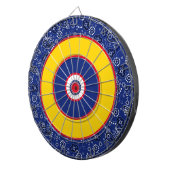 Bandana Blue Red Yellow Fun Game Nite Dartboard Dartscheibe (Vorderseite rechts)