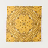 Bandana Boho: Paisley Print Revival Wandteppich (Vorderseite (Horizontal))