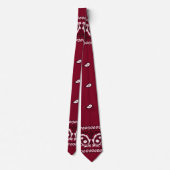 Bandana Burgundy Tie Krawatte (Rückseite)