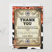 Bandana Cowboy Birthday Party Danke (Vorderseite)