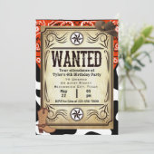 Bandana Cowboy Geburtstagsparty Einladung (Stehend Vorderseite)