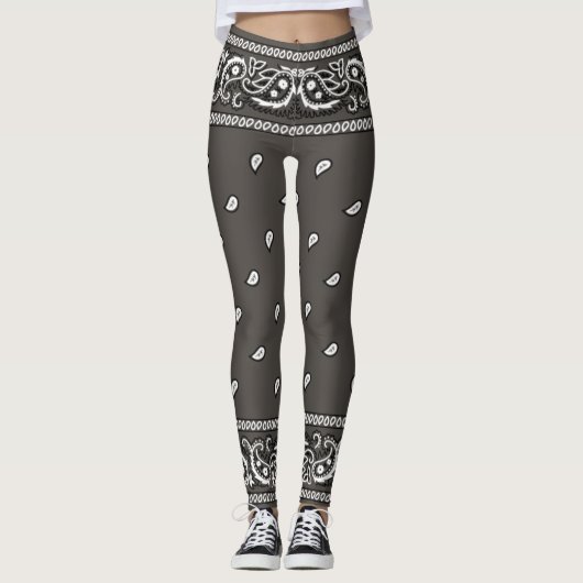 Bandana Dark Gray Leggings (Vorderseite)