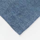Bandana Denim-Look Fleecedecke (Ecke)