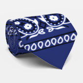 Bandana Doger Blue Neck Tie Krawatte (Gerollt)