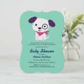 Bandana Doggy Baby Shower Einladungen (Stehend Vorderseite)