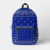Bandana L.A. Blue Backpack Bedruckter Rucksack (Vorderseite)