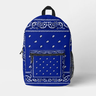 Bandana L.A. Blue Backpack Bedruckter Rucksack