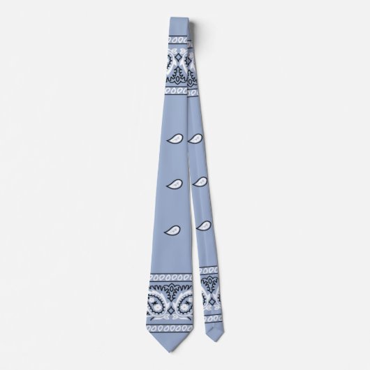 Bandana Light Blue Neck Tie Krawatte (Vorderseite)