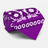 Bandana Lila Neck Tie Krawatte (Gerollt)