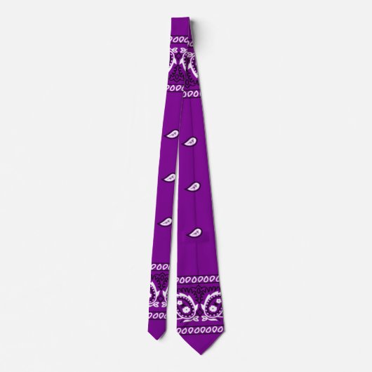 Bandana Lila Neck Tie Krawatte (Rückseite)